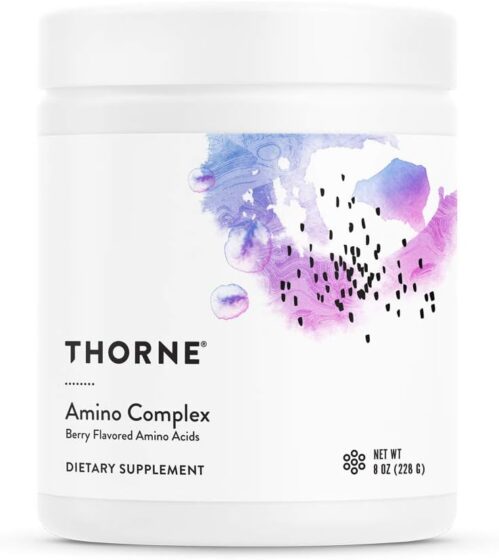 THORNE Amino Complex – Clinically-Validated EAA and BCAA Powder for Pre or Post-Workout – Promotes Lean Muscle Mass & Energy Production – NSF Certified for Sport – 30 Servings – 8.0 Oz – Berry Flavor