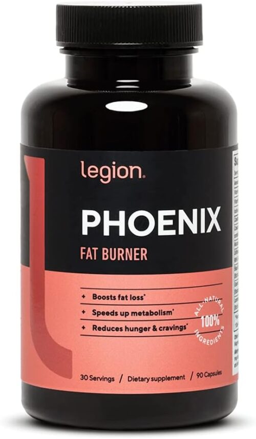 LEGION Phoenix Thermogenic Fat Burners & Weightloss Pills – 30 Serving, 90 Capsules (Caffeine)