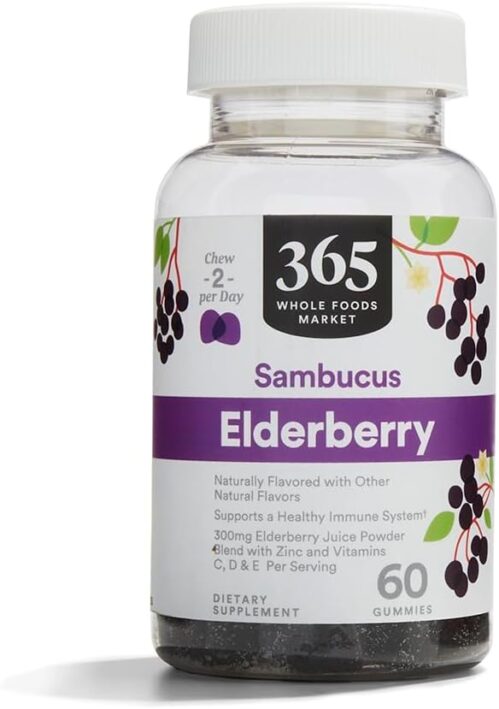 365 by Whole Foods Market, Gummy Elderberry, 60 Count