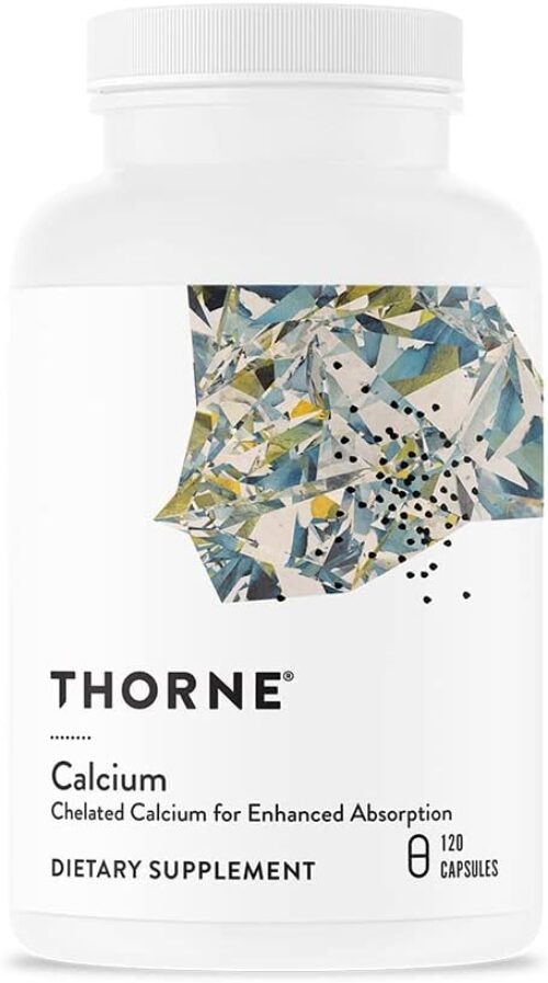 Thorne Calcium – (Formerly DiCalcium Malate) – Chelated Calcium for Enhanced Absorption with DimaCal for Bone Density Support – 120 Capsules