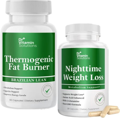 Thermogenic Fat Burner & Nighttime Weight Loss Pills for Women, Waist Trimmer & Supplements for Bloating for Women & Men, 120 Capsules
