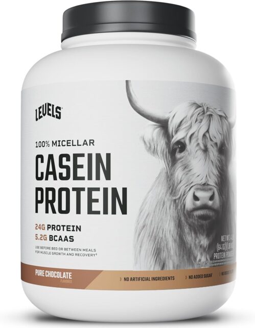 Levels 100% Micellar Casein Protein, Hormone Free, Chocolate, 4LB