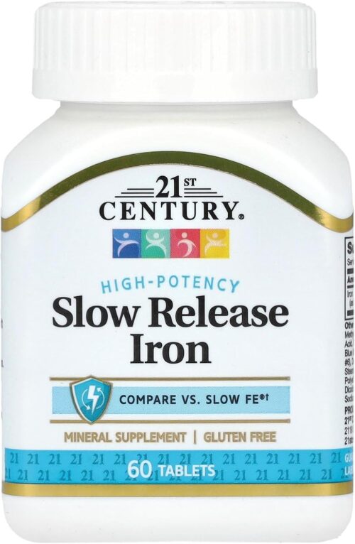 21st Century Slow Release Iron Tablets, 60 Count