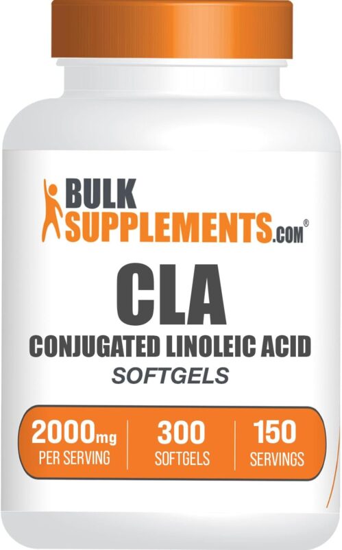 BulkSupplements.com Conjugated Linoleic Acid Softgels – CLA Supplements, CLA 2000mg, CLA Safflower Capsules, CLA Pills – 2 CLA Softgels per Serving, 150-Day Supply, 300 Softgels