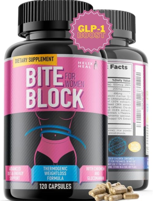 GLP-1 Supplement Weight Loss Diet Pills That Work Fast for Women – Appetite Suppressant for Weight Loss Women w/Chromium Picolinate & Glucomannan | 120 Capsules – 2-Month Supply