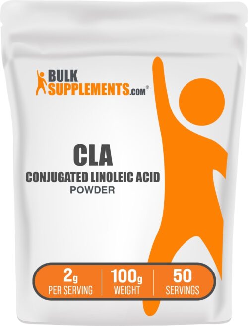 BulkSupplements.com Conjugated Linoleic Acid Powder – CLA Conjugated Linoleic Acid, CLA Supplements, CLA Powder – Gluten Free, 2000mg per Serving, 100g (3.5 oz) (Pack of 1)