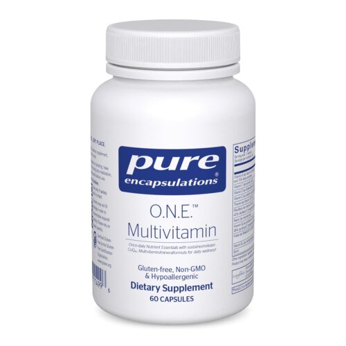 Pure Encapsulations O.N.E. Multivitamin – Once Daily Multivitamin with Antioxidant Complex Metafolin, CoQ10, and Lutein to Support Vision, Cognitive Function, and Cellular Health* – 60 Capsules