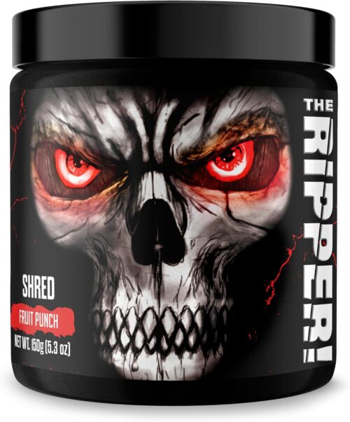 JNX SPORTS The Ripper! Shredding Thermogenic Fat Burner – Fruit Punch 30 Servings | Advanced Fast Acting Thermogenic Pre-Workout, Appetite Suppressant for Men & Women