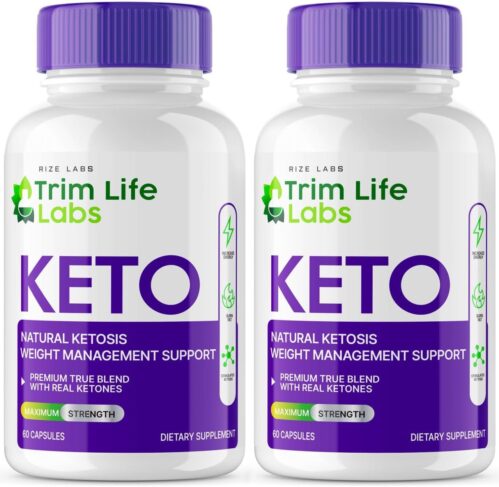 – Trim Life Labs Keto Capsules – Weight Loss Pills – Support Maximum Strength Formula, Keto+ACV Supplement (120 Capsules)