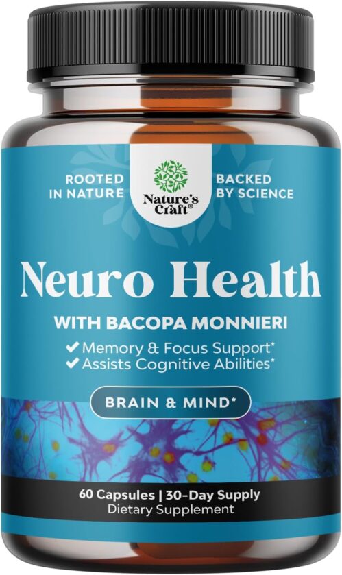 Nootropics Brain Support Supplement – Mental Focus Nootropic Memory Supplement for Brain Health & and Performance Blend, with Energy and Vitamins DMAE Bacopa and Phosphatidylserine Capsule