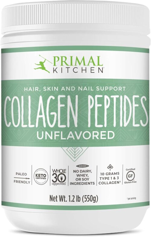 Primal Kitchen Collagen Peptides, Unflavored Collagen Powder, 1.2 Pounds
