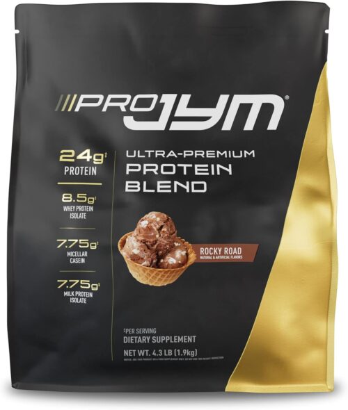 Pro JYM Rocky Road Protein Powder – Whey Protein Isolates, Casein, & Milk Protein, Lean Muscle Building for Men & Women, JYM Supplement Science, 45 Servings