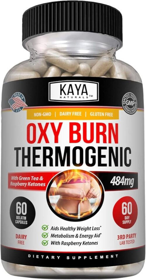 Kaya Naturals Supreme Fat Burner – Weight Loss Pills Women & Men – Appetite Suppressant Supplement – Powerful Thermogenic Diet Pills – Natural Energy Boost Oxy Burn 60 Count