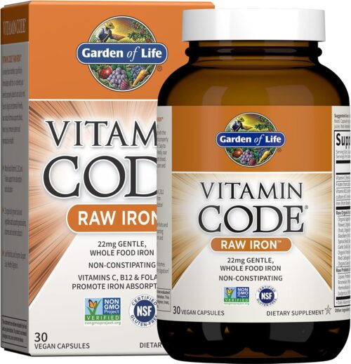 Vitamin Code Raw Iron 30ct Capsules