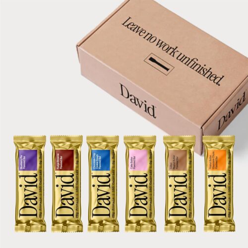 David, Protein Bar, Variety Pack, Pack of 6 Protein Bars | 28g of Protein | 150 Calories | 0g of Sugar – High Protein, Low Carb, Gluten Free Protein Bar