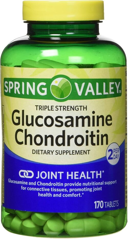 Spring Valley – Glucosamine Chondroitin, Triple Strength, 340 Tablets, Twin Pack